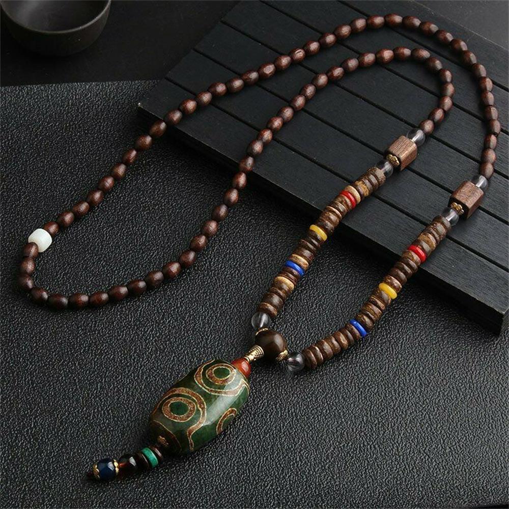 Vintage Serenity Mala Necklace with Pendant