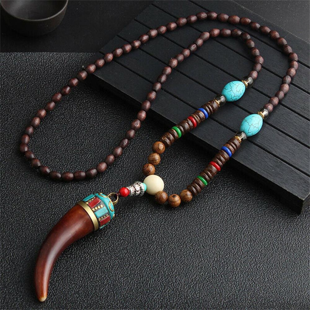 Vintage Serenity Mala Necklace with Pendant