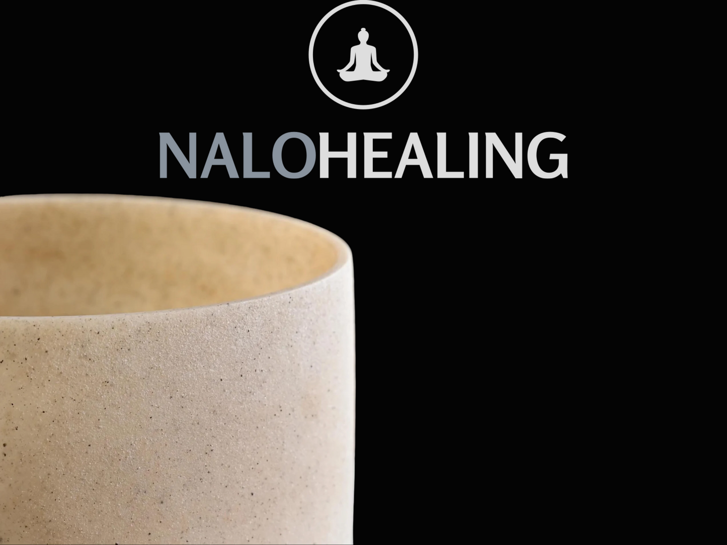 8"-10" Aphrodite Topaz Frosted Quartz Crystal Singing Bowl | 432hz, 440Hz