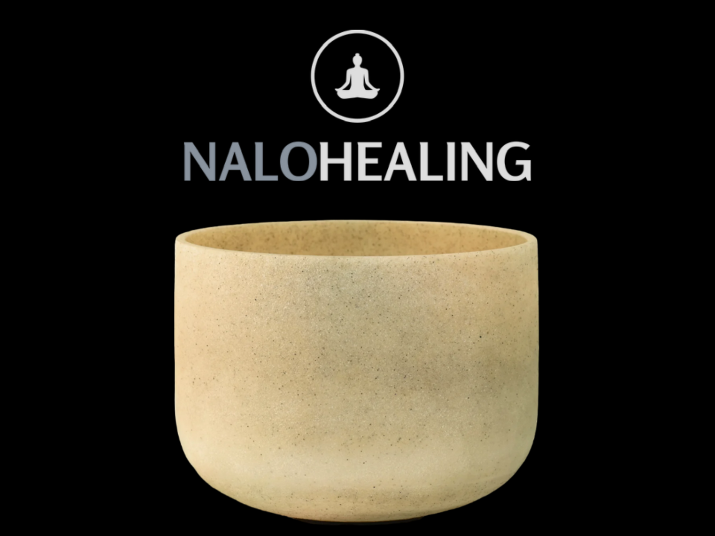 8"-10" Aphrodite Topaz Frosted Quartz Crystal Singing Bowl | 432hz, 440Hz