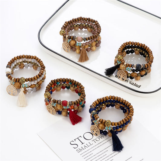 Tree of Life Boho Charm Bracelet