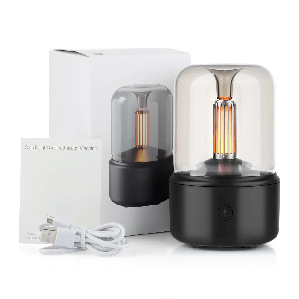 Candlelight Aroma Diffuser | 120ml LED Essential Oil Humidifier