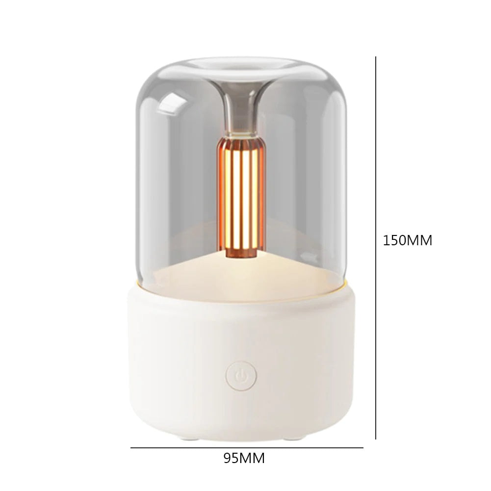 Candlelight Aroma Diffuser | 120ml LED Essential Oil Humidifier