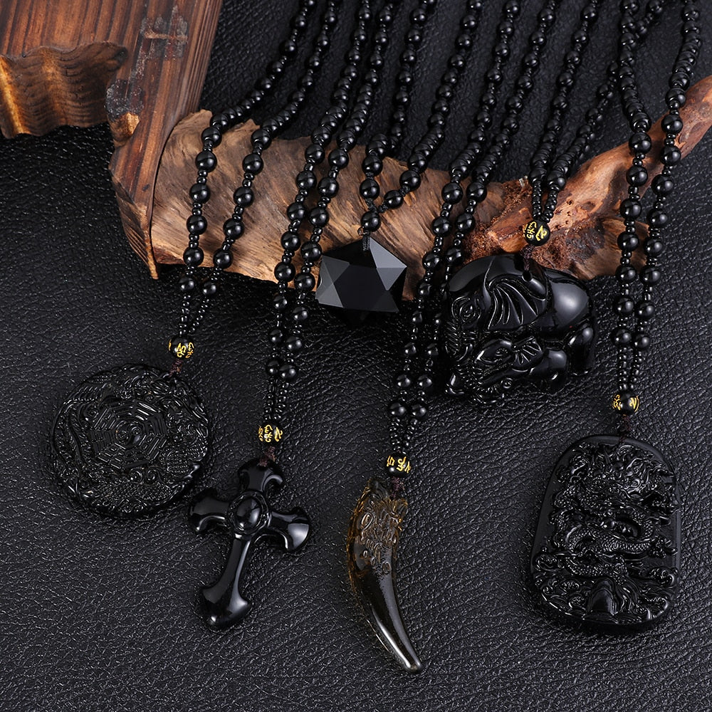 Vintage Serenity Mala Necklace with Pendant