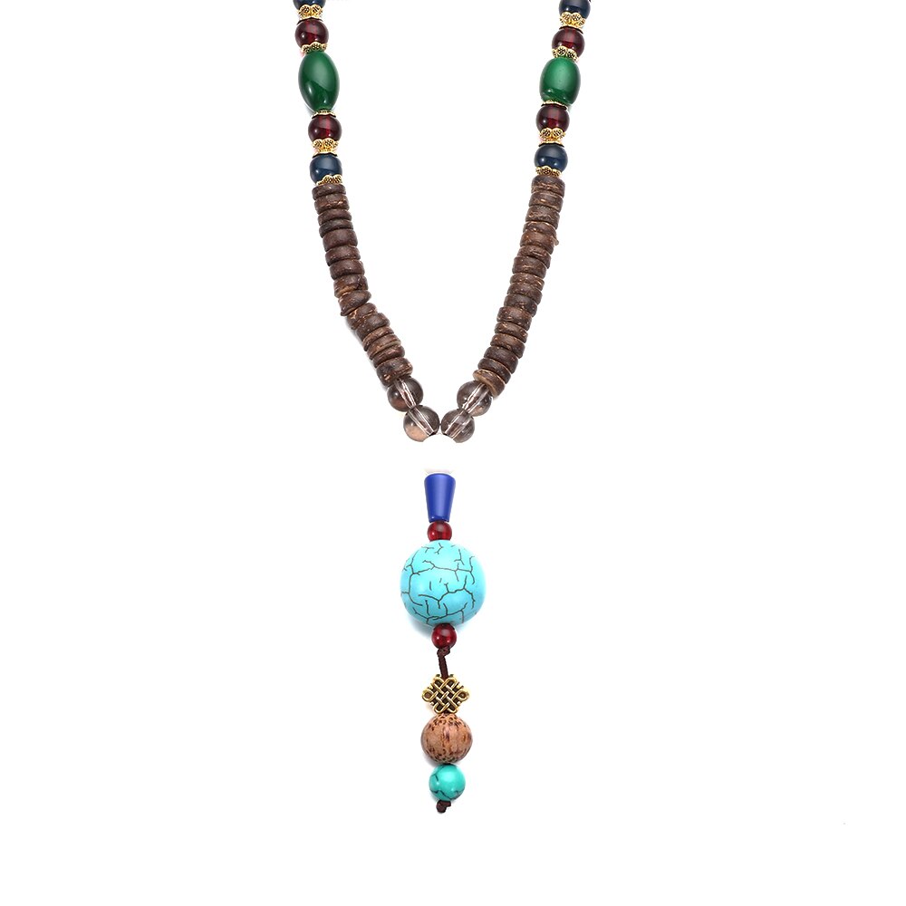 Vintage Serenity Mala Necklace with Pendant