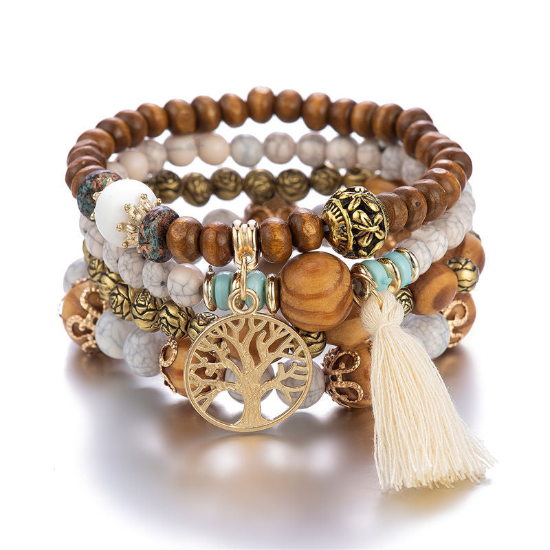 Tree of Life Boho Charm Bracelet