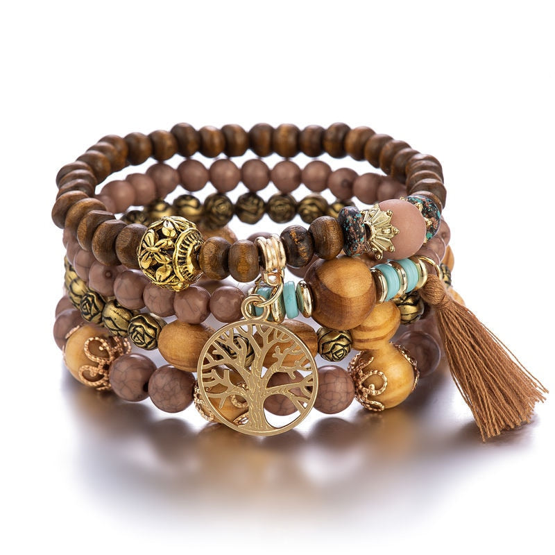 Tree of Life Boho Charm Bracelet