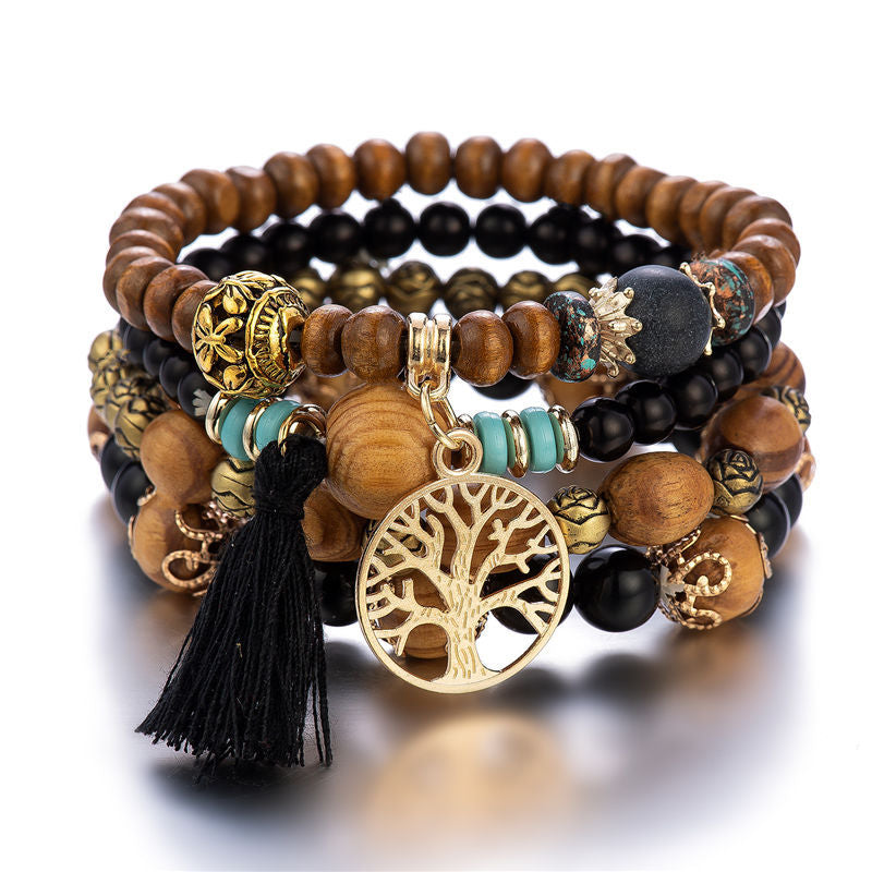 Tree of Life Boho Charm Bracelet