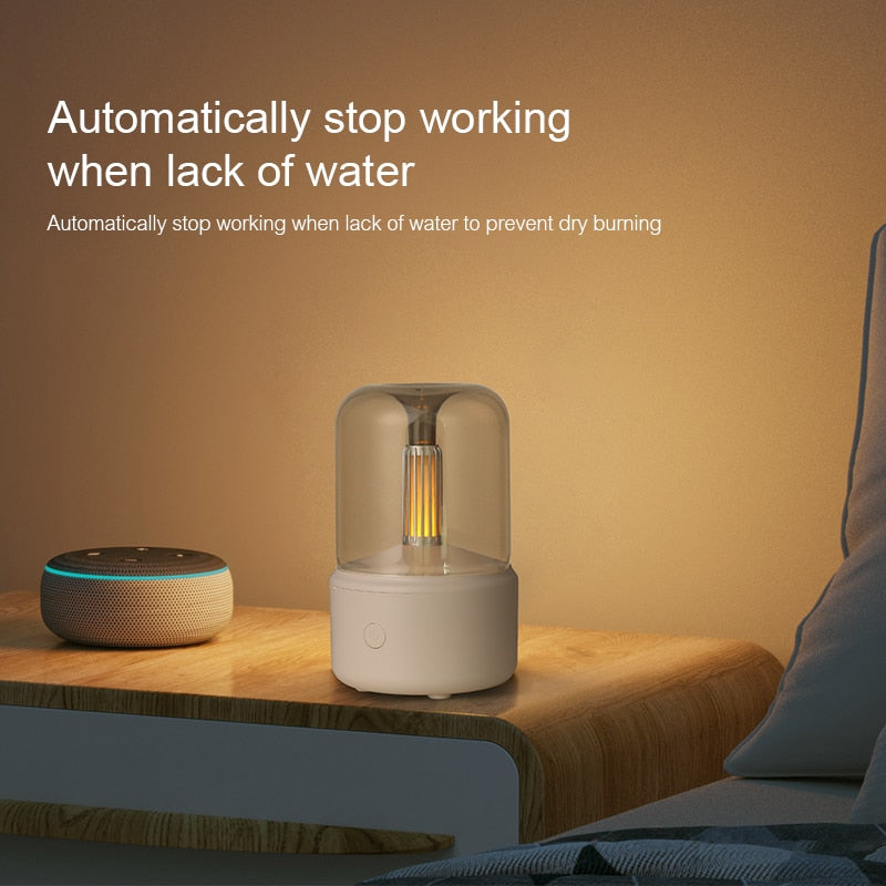 Candlelight Aroma Diffuser | 120ml LED Essential Oil Humidifier
