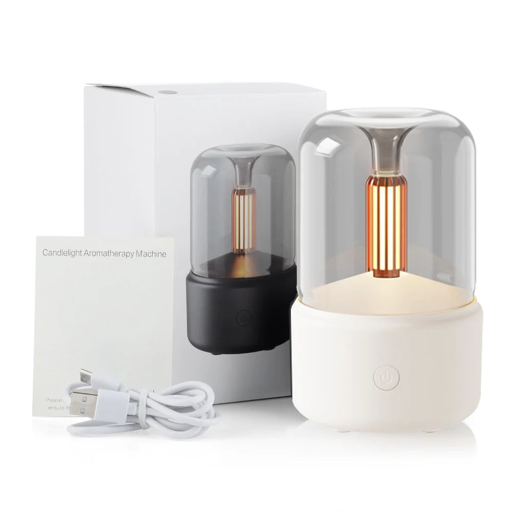 Candlelight Aroma Diffuser | 120ml LED Essential Oil Humidifier