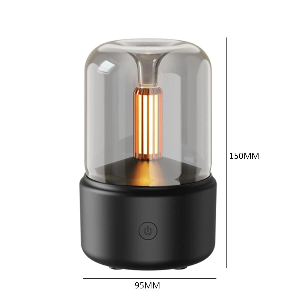 Candlelight Aroma Diffuser | 120ml LED Essential Oil Humidifier