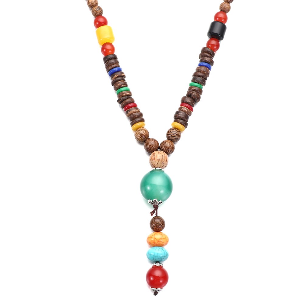 Vintage Serenity Mala Necklace with Pendant