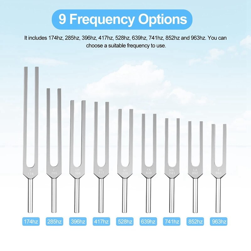 Tuning Fork Set (9pcs)