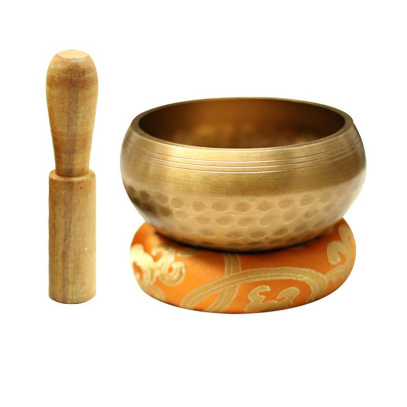 Carved Hand Hammered Singing Bowl