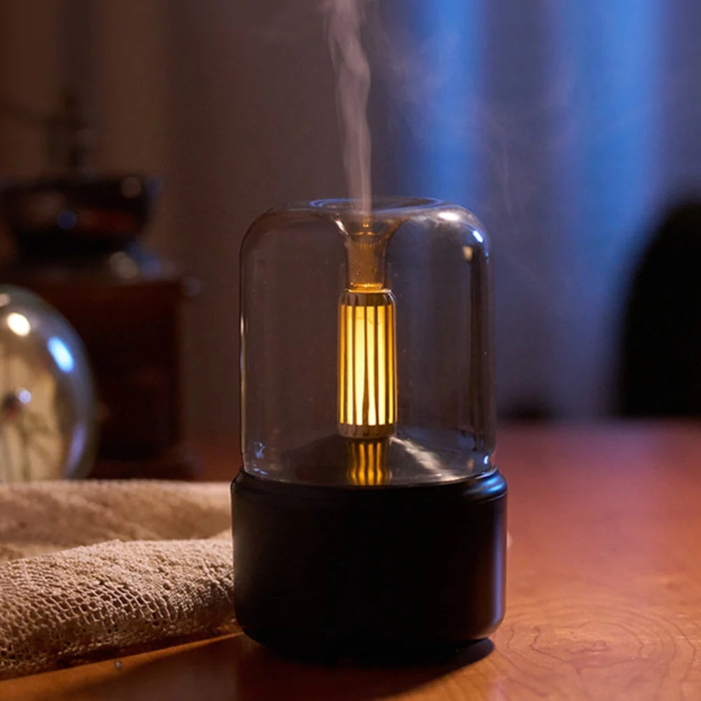 Candlelight Aroma Diffuser | 120ml LED Essential Oil Humidifier