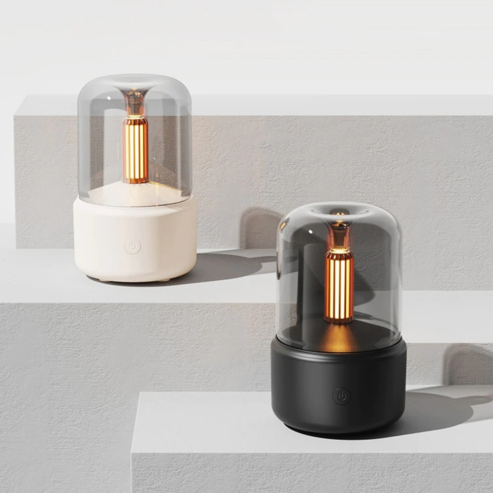 Candlelight Aroma Diffuser | 120ml LED Essential Oil Humidifier
