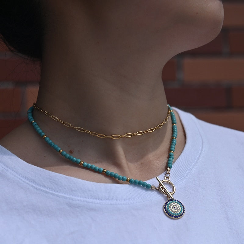 Enchant Mosaic Choker Necklace