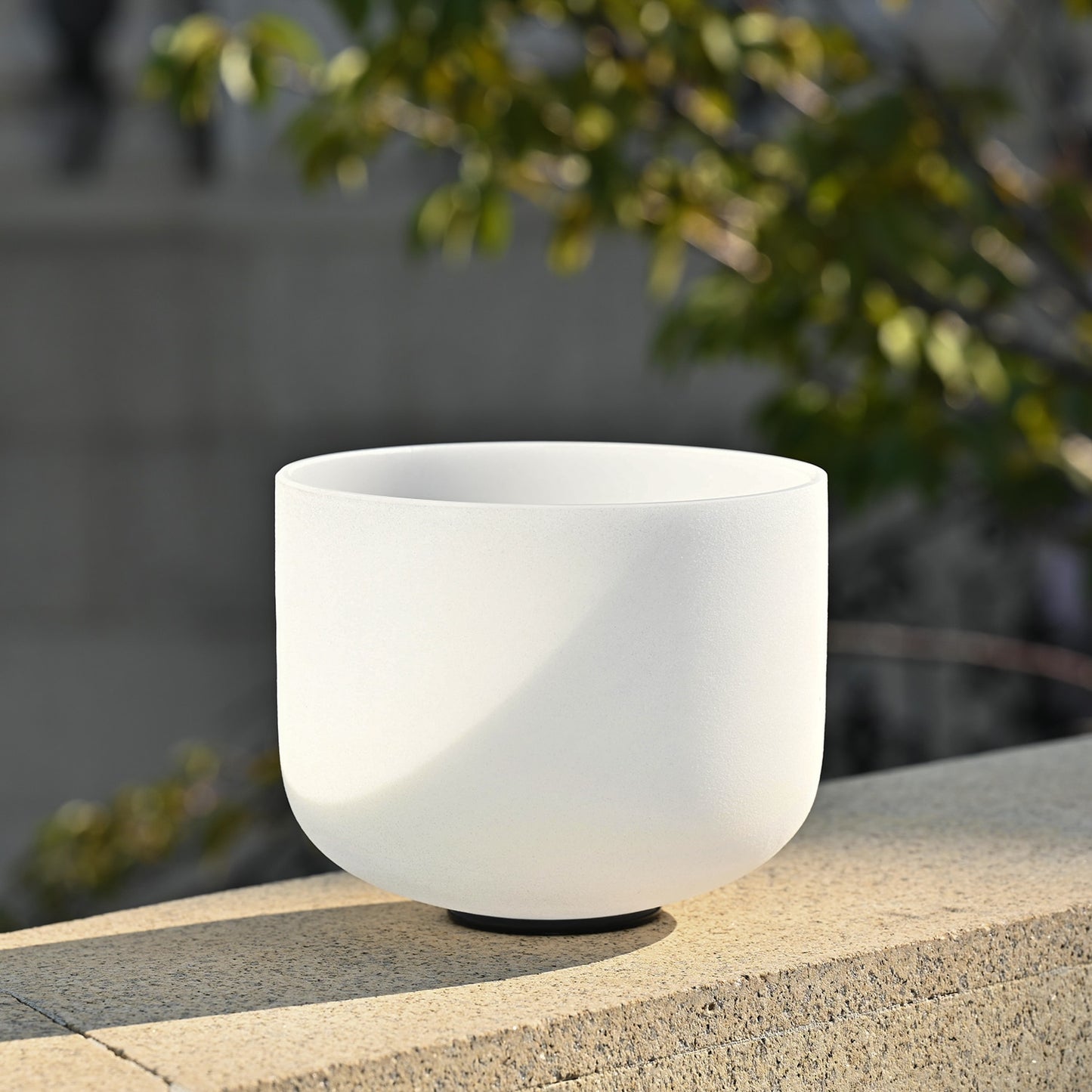 White Crystal Singing Bowl