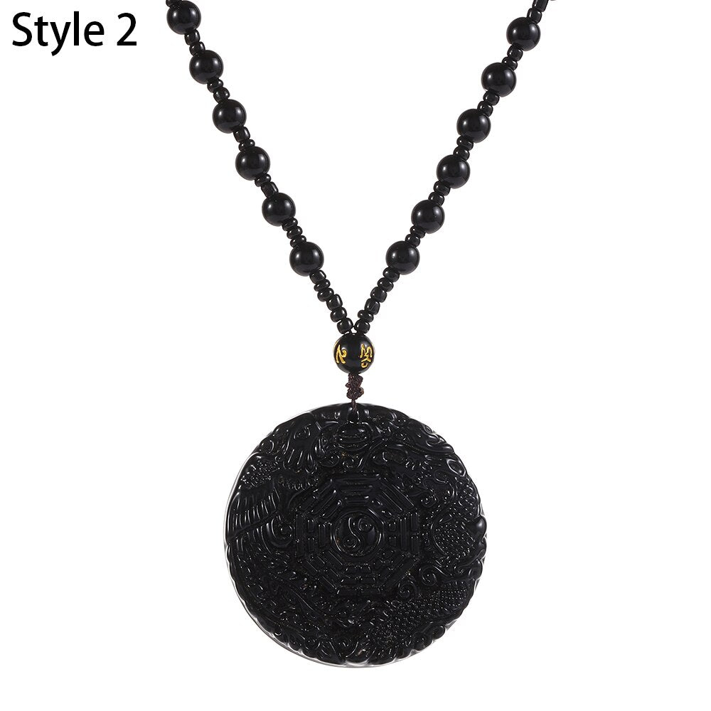 Vintage Serenity Mala Necklace with Pendant