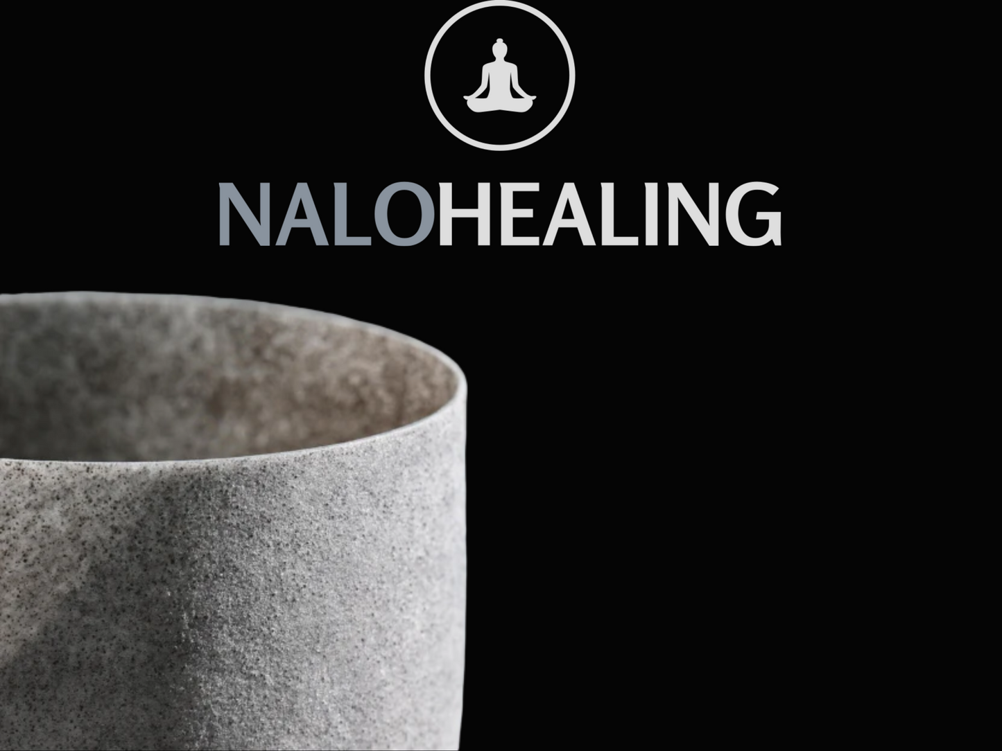 8"-10" Obsidian Frosted Quartz Crystal Singing Bowl |  432hz, 440Hz