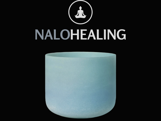 8"-10" Athena Lapis Lazuli Frosted Quartz Crystal Singing Bowl | 432hz, 440Hz