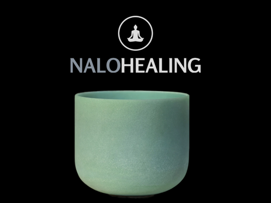8"-10" Green Fluorite Frosted Quartz Crystal Singing Bowl | 432Hz, 440Hz