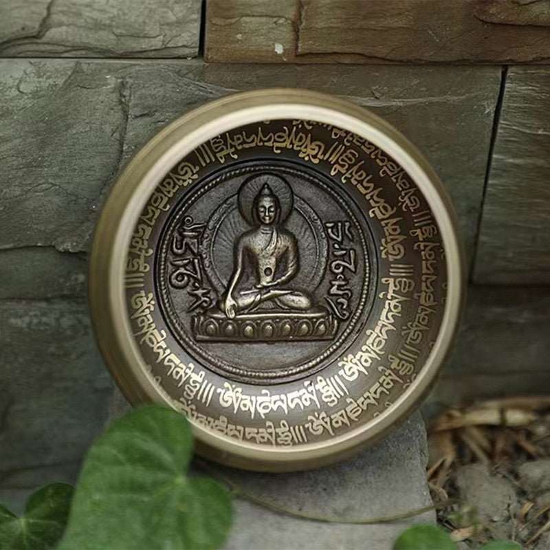 Buddha Carved Singing Bowl - Nalo Healing
