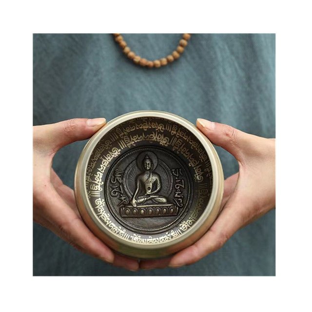 Buddha Carved Singing Bowl - Nalo Healing