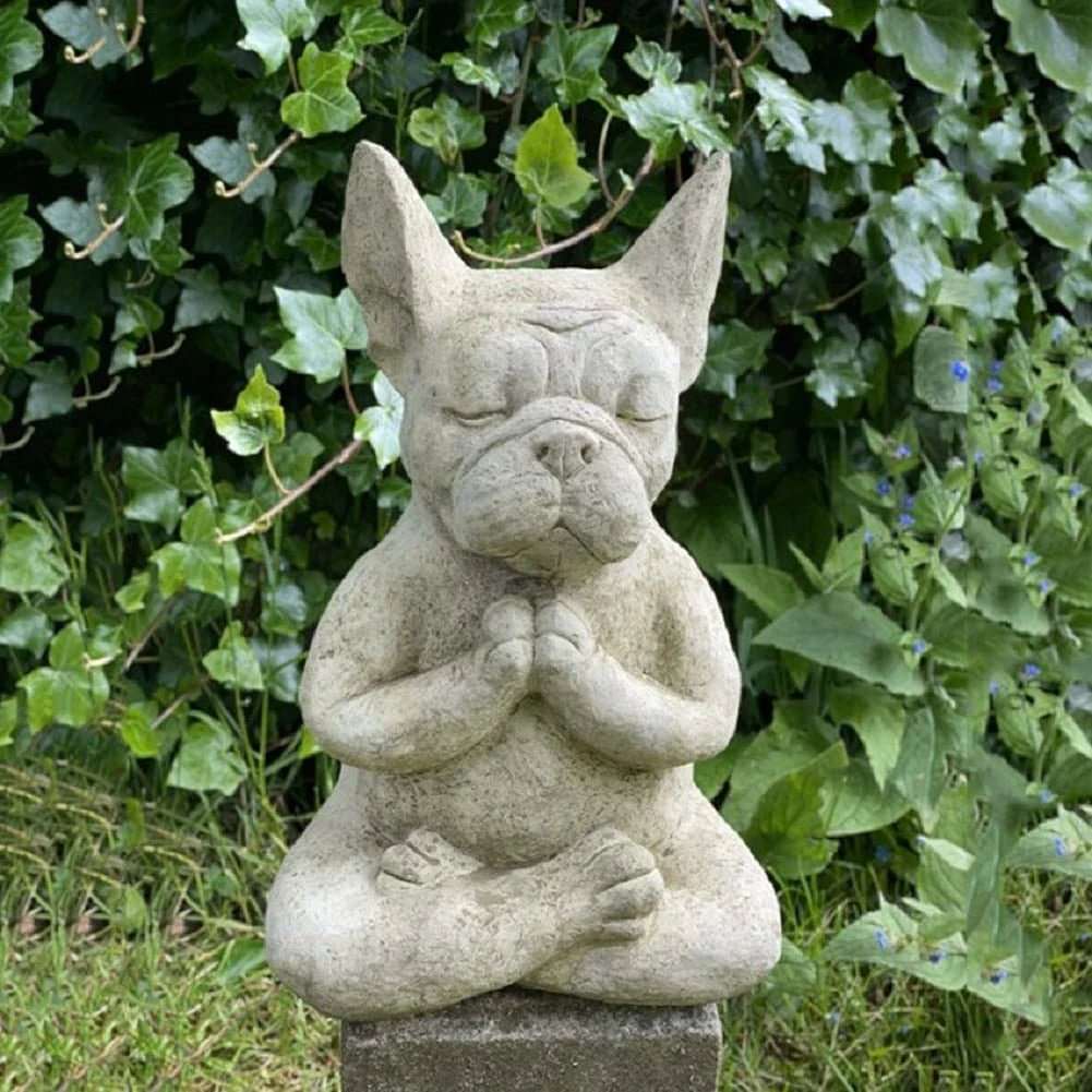 Meditating Bulldog Décor - Nalo Healing