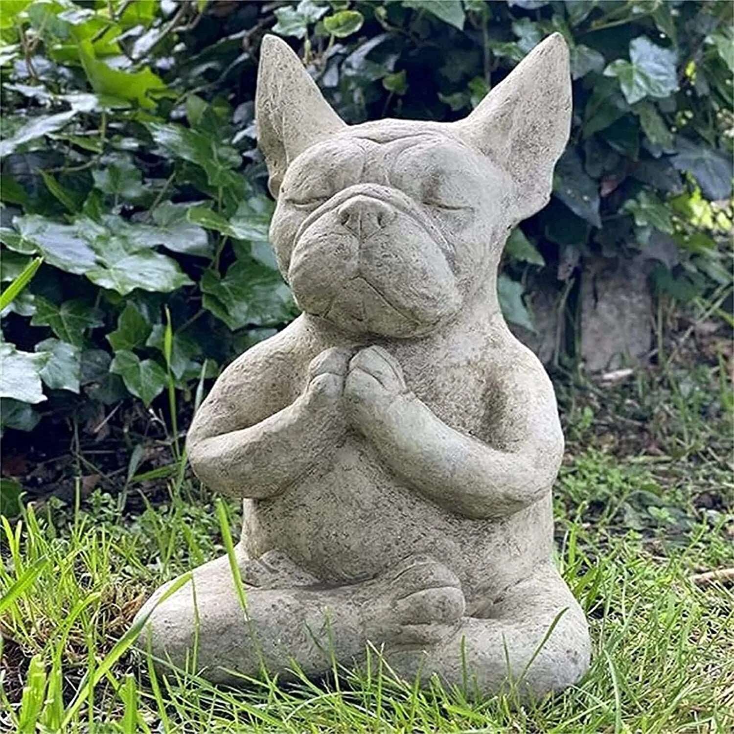 Meditating Bulldog Décor - Nalo Healing