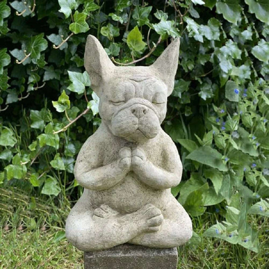 Meditating Bulldog Décor - Nalo Healing