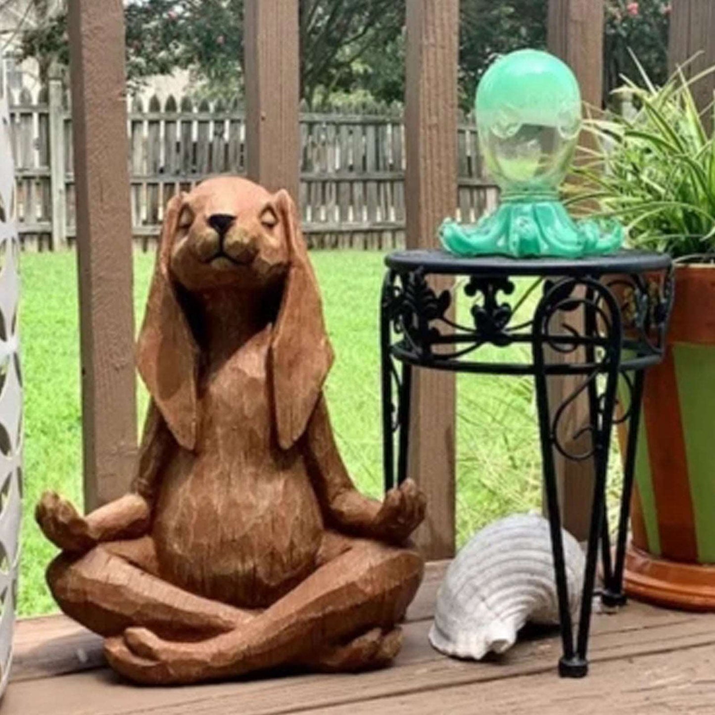 Meditating Rabbit Décor - Nalo Healing