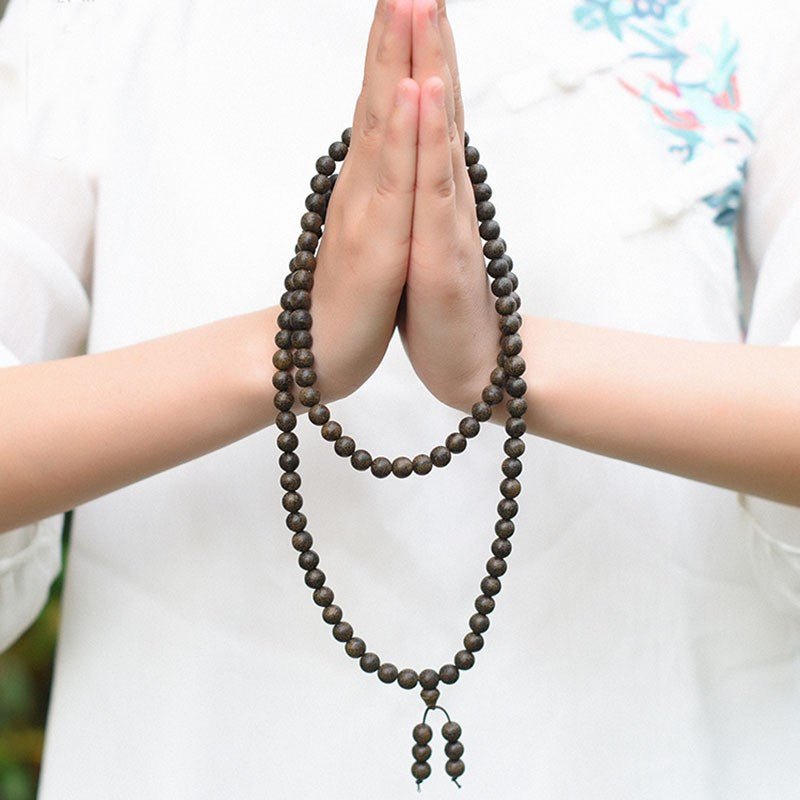 Natural Agarwood Mala - Nalo Healing