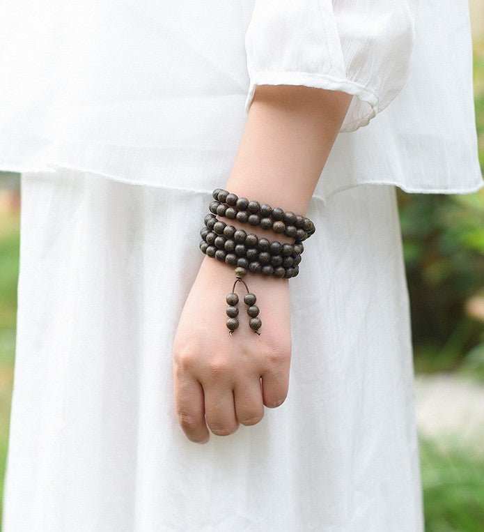 Natural Agarwood Mala - Nalo Healing