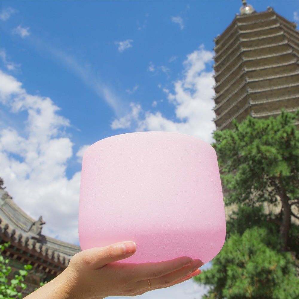 Pink Crystal Singing Bowl - Nalo Healing