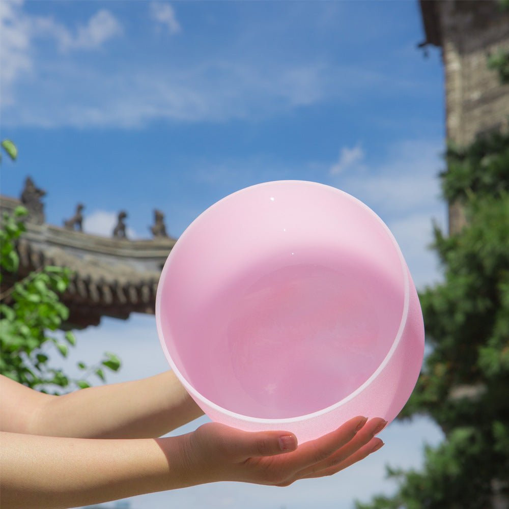 Pink Crystal Singing Bowl - Nalo Healing