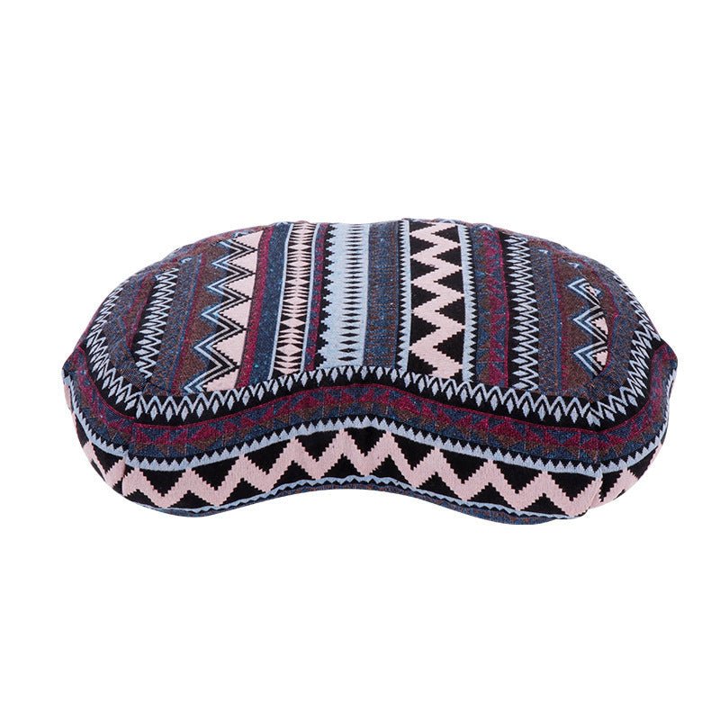 Round & Crescent Buckwheat Meditation Cushion - Nalo Healing