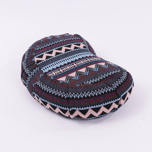 Round & Crescent Buckwheat Meditation Cushion - Nalo Healing