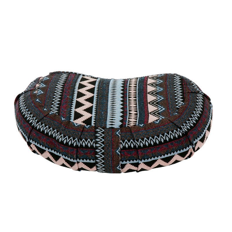 Round & Crescent Buckwheat Meditation Cushion - Nalo Healing