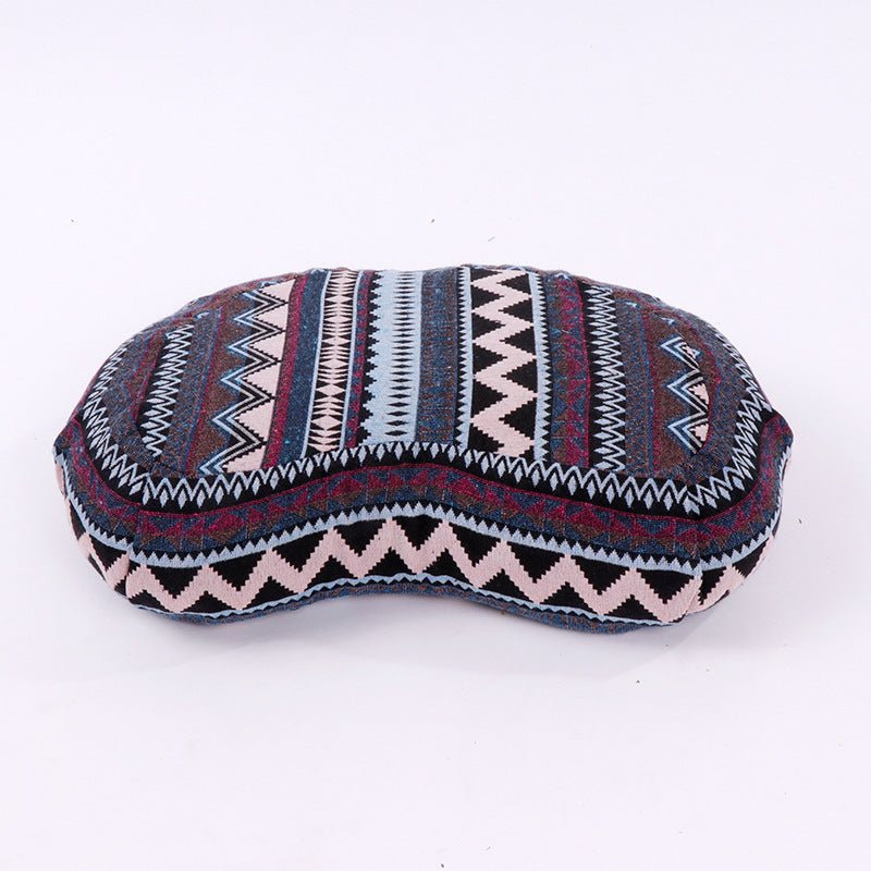Round & Crescent Buckwheat Meditation Cushion - Nalo Healing