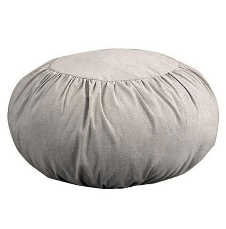 Round Linen Zafu Floor Cushion - Nalo Healing