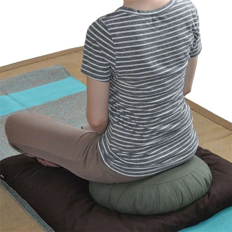 Round Zafu Yoga & Meditation Buckwheat Cushion - Nalo Healing