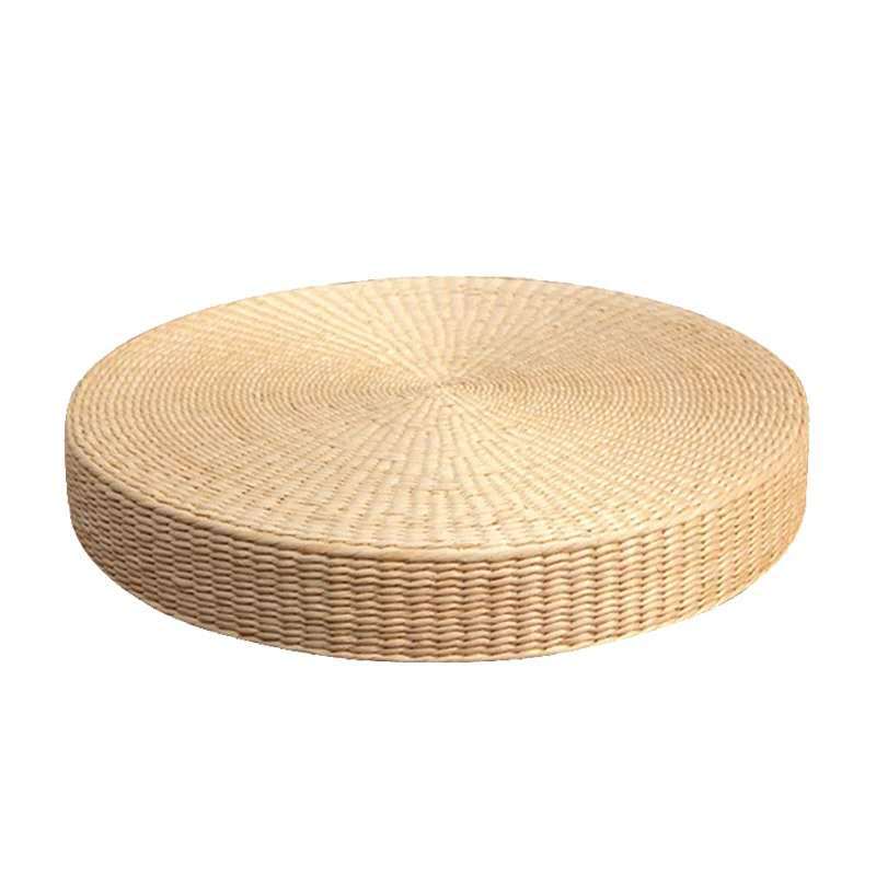 Thick Round Straw Floor Cushion - Nalo Healing